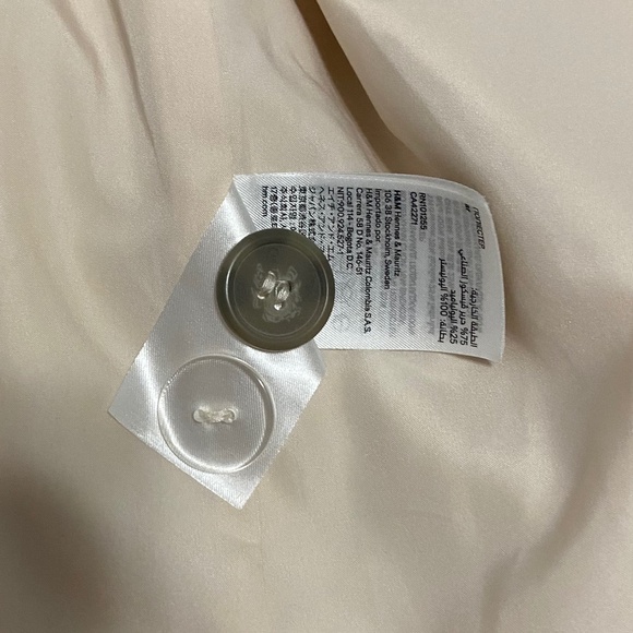 NWOT H&M DOUBLE-BREASTED TRENCH COAT SMALL - Picture 8 of 11